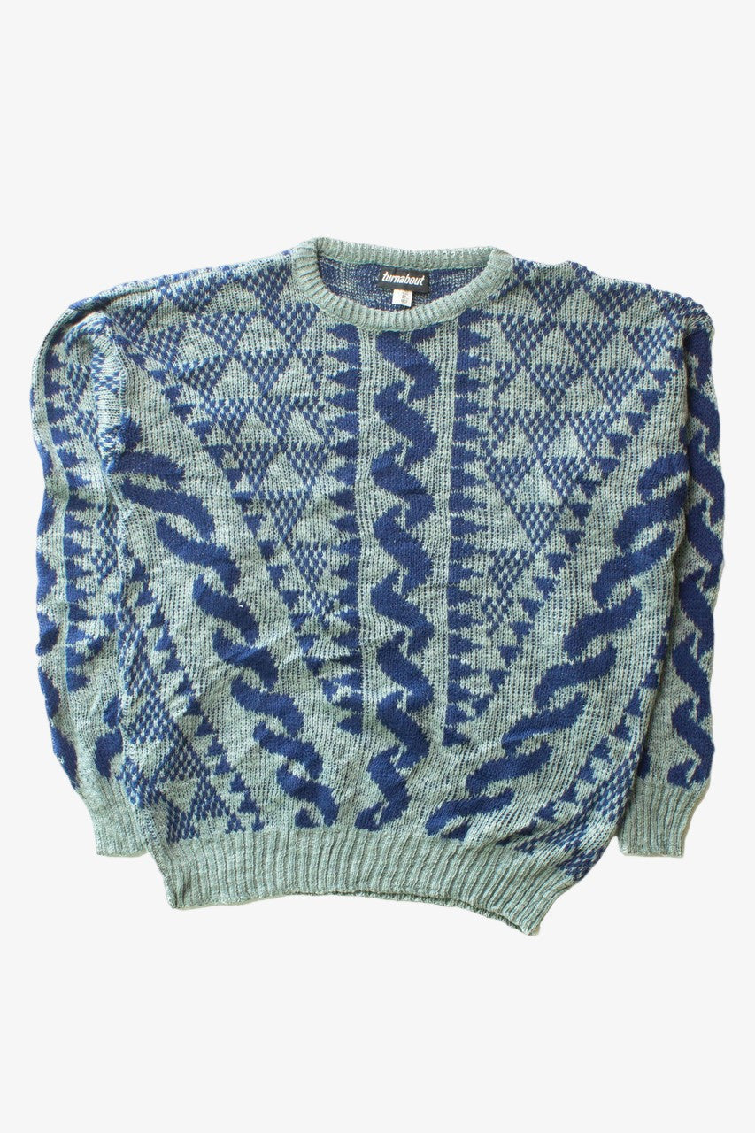 Vintage Turnabout 80s Sweater (1980s)