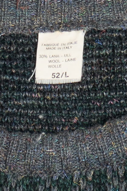 Vintage Italian Wool 80s Sweater