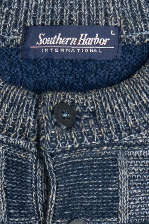 Vintage Southern Harbour International Henley Button 80s Sweater