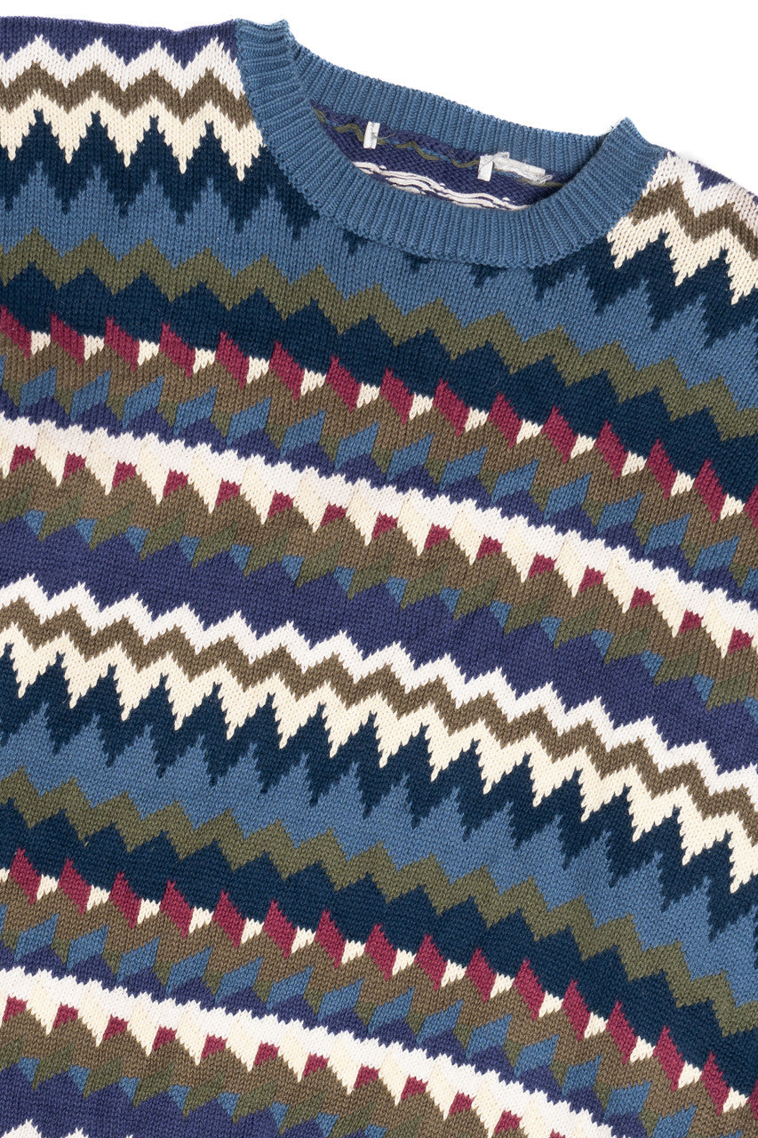 Vintage Zig Zag Striped 80s Sweater