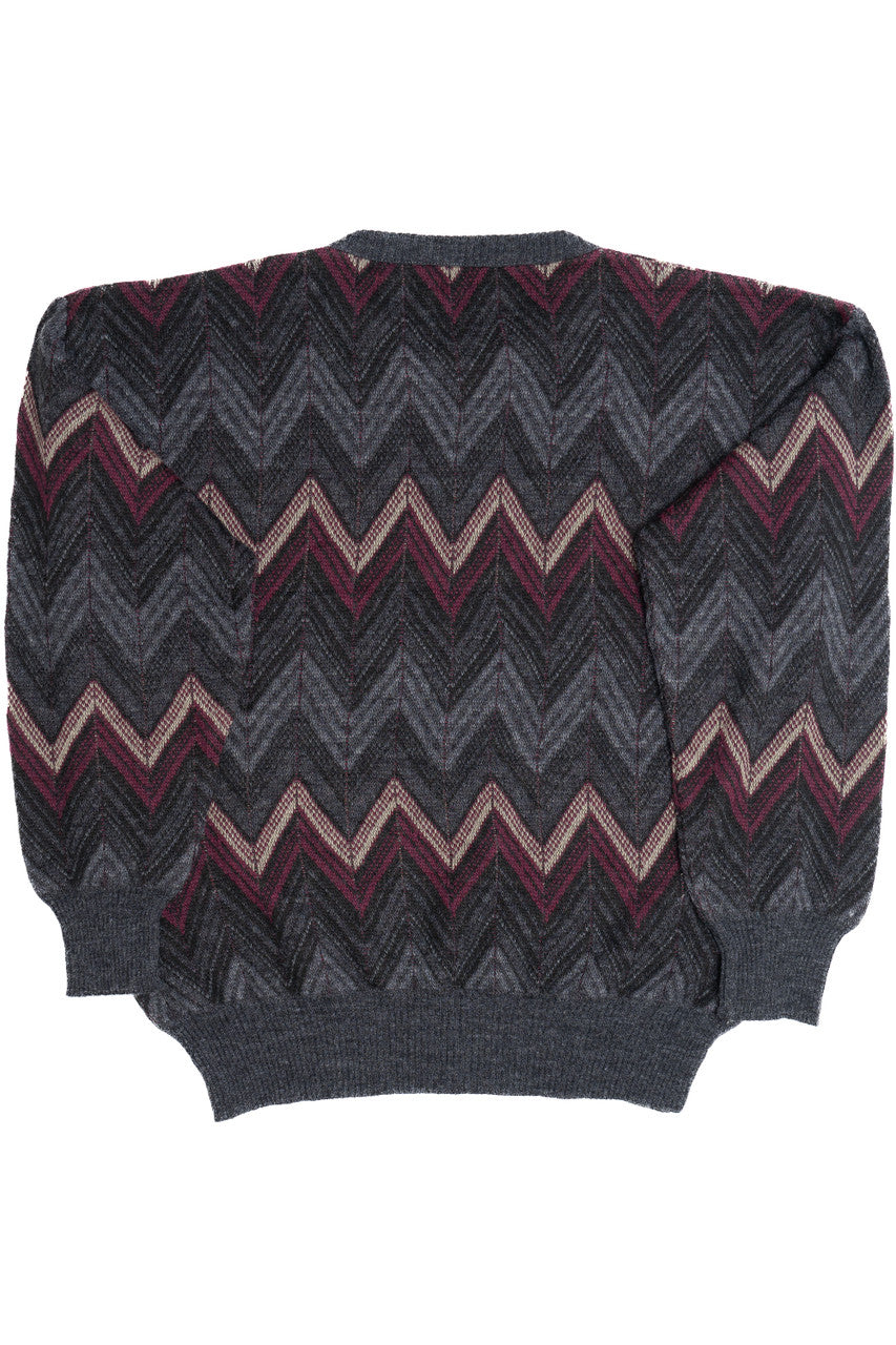 Vintage Argyle Marc Lewis 80s Sweater