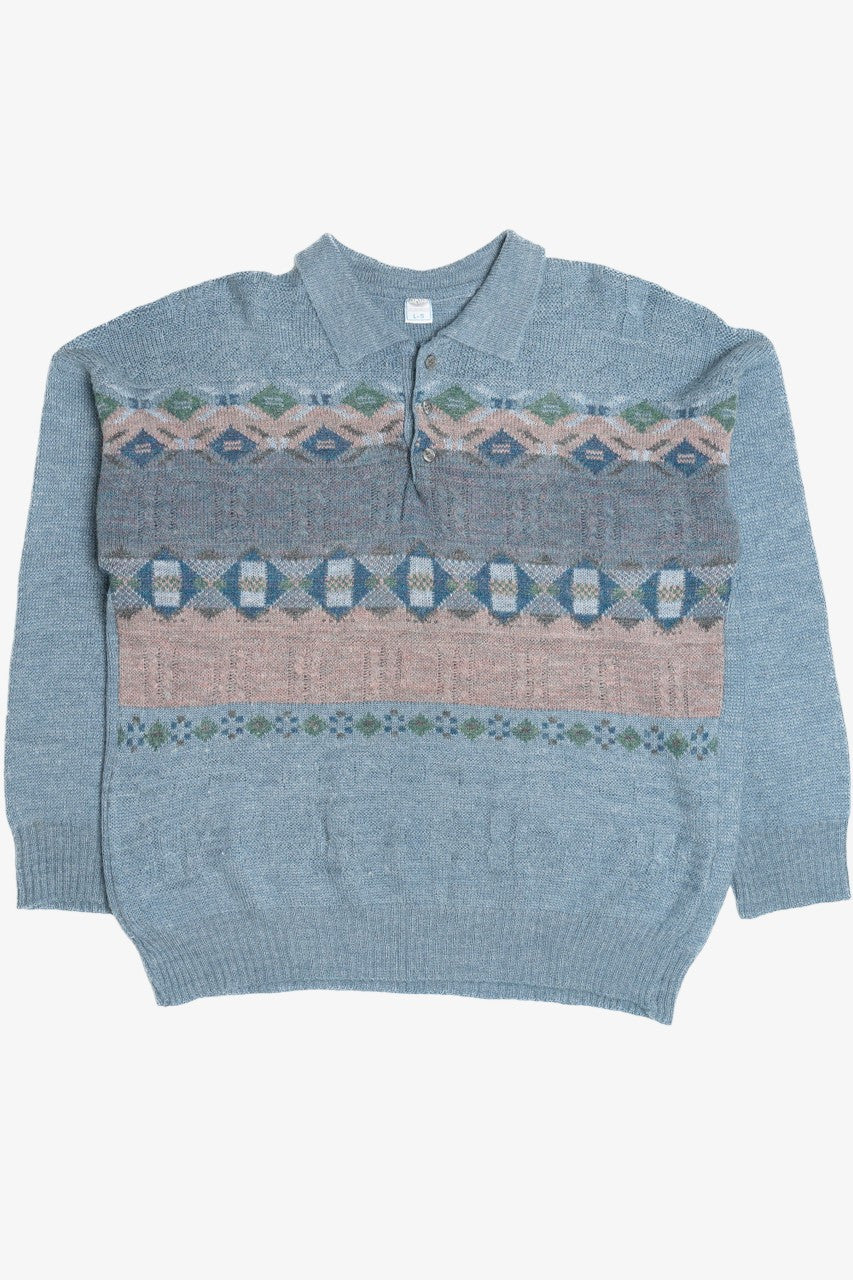 Vintage Likos Two Button 80s Sweater