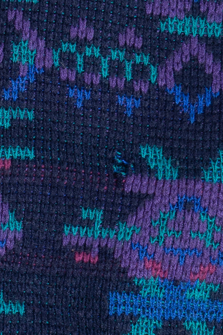 Vintage Todays News Bright 80s Sweater