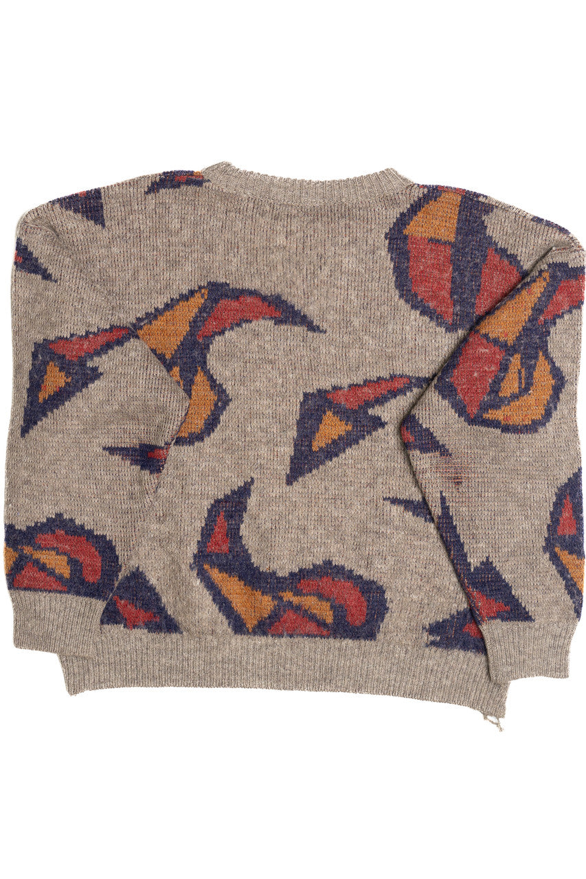 Vintage Graphic Paisley 80s Sweater (1980s)