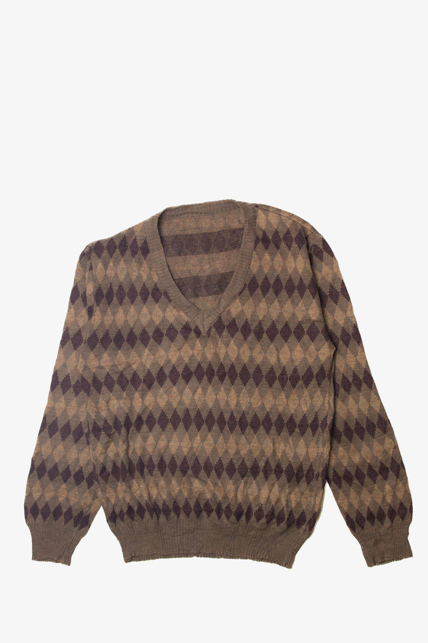 Vintage Argyle 80s Sweater