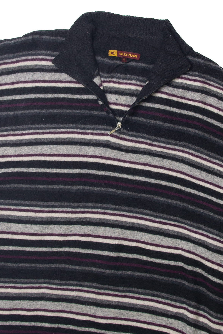 Vintage Olly Gan Quarter Zip 80s Sweater