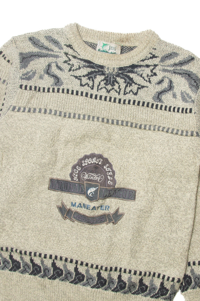 Vintage Skip Jack National League Approved 80s Sweater