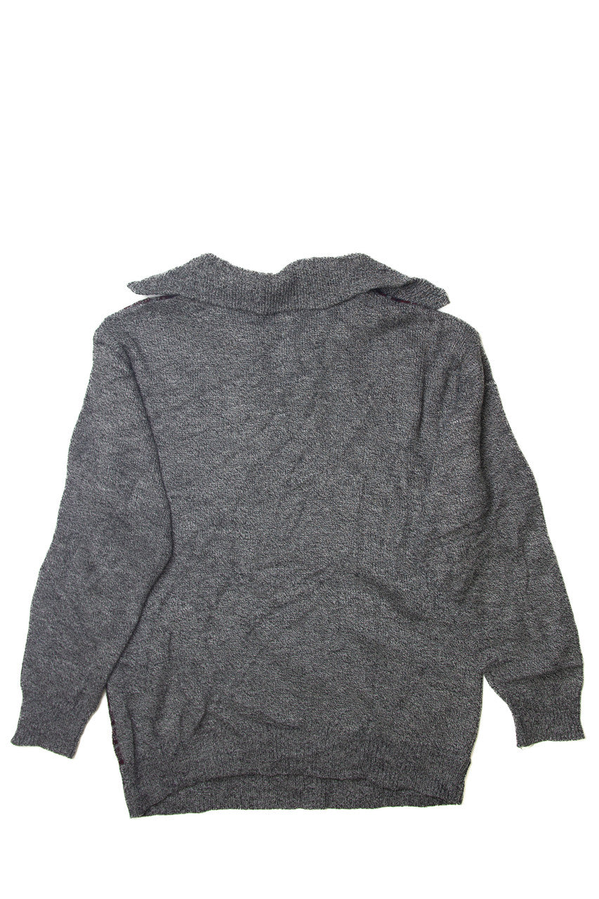Vintage Q.T Collection Quarter Zip 80s Sweater