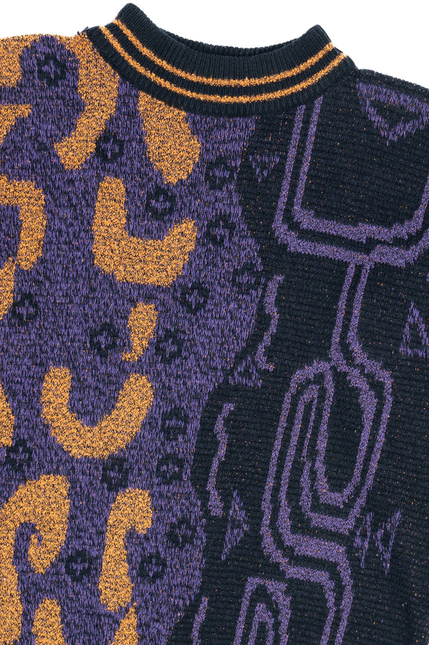 Vintage City Streets Abstract 80s Sweater (1980s)