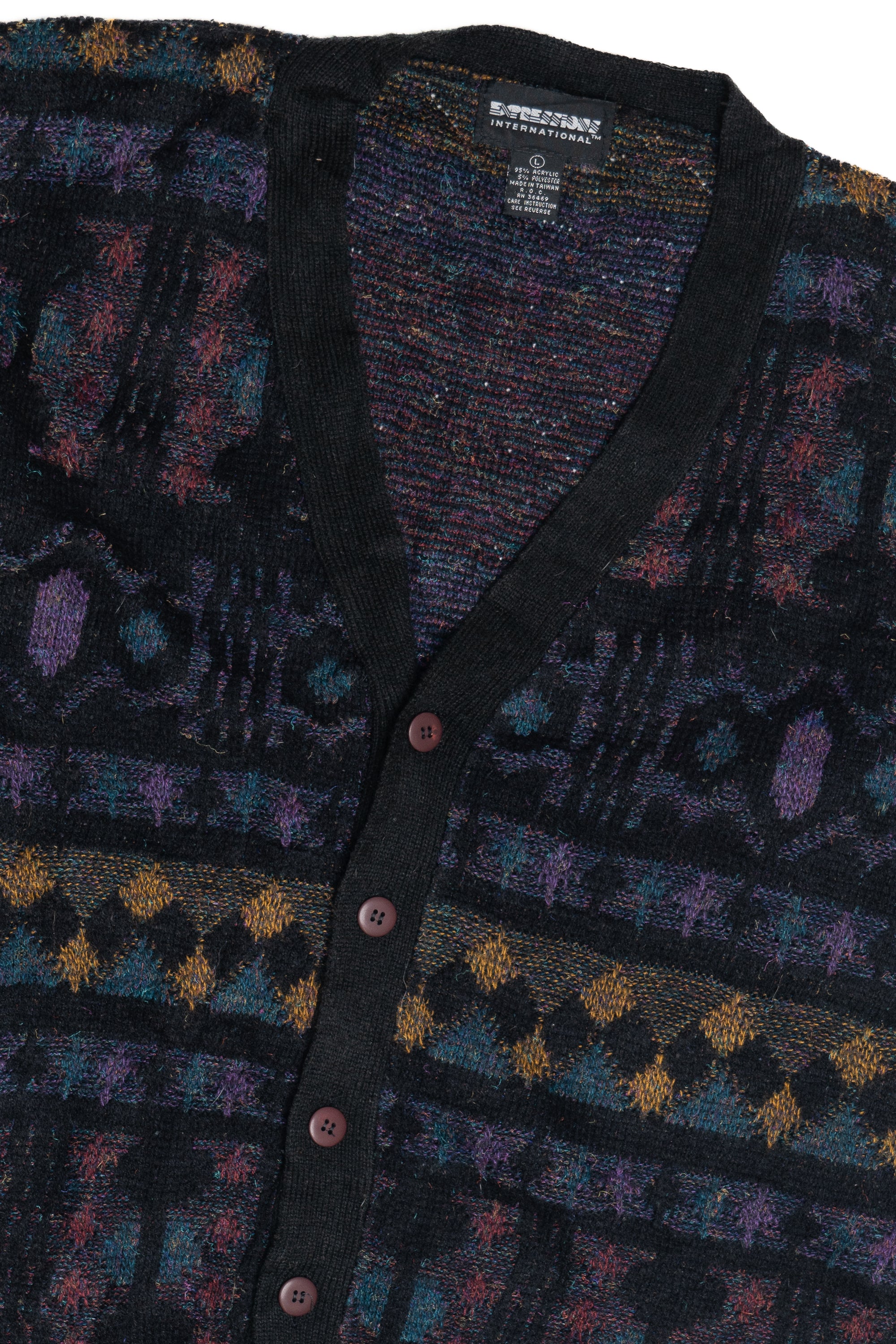 Vintage Expressions Jewel Tones 80s Sweater (1980s)