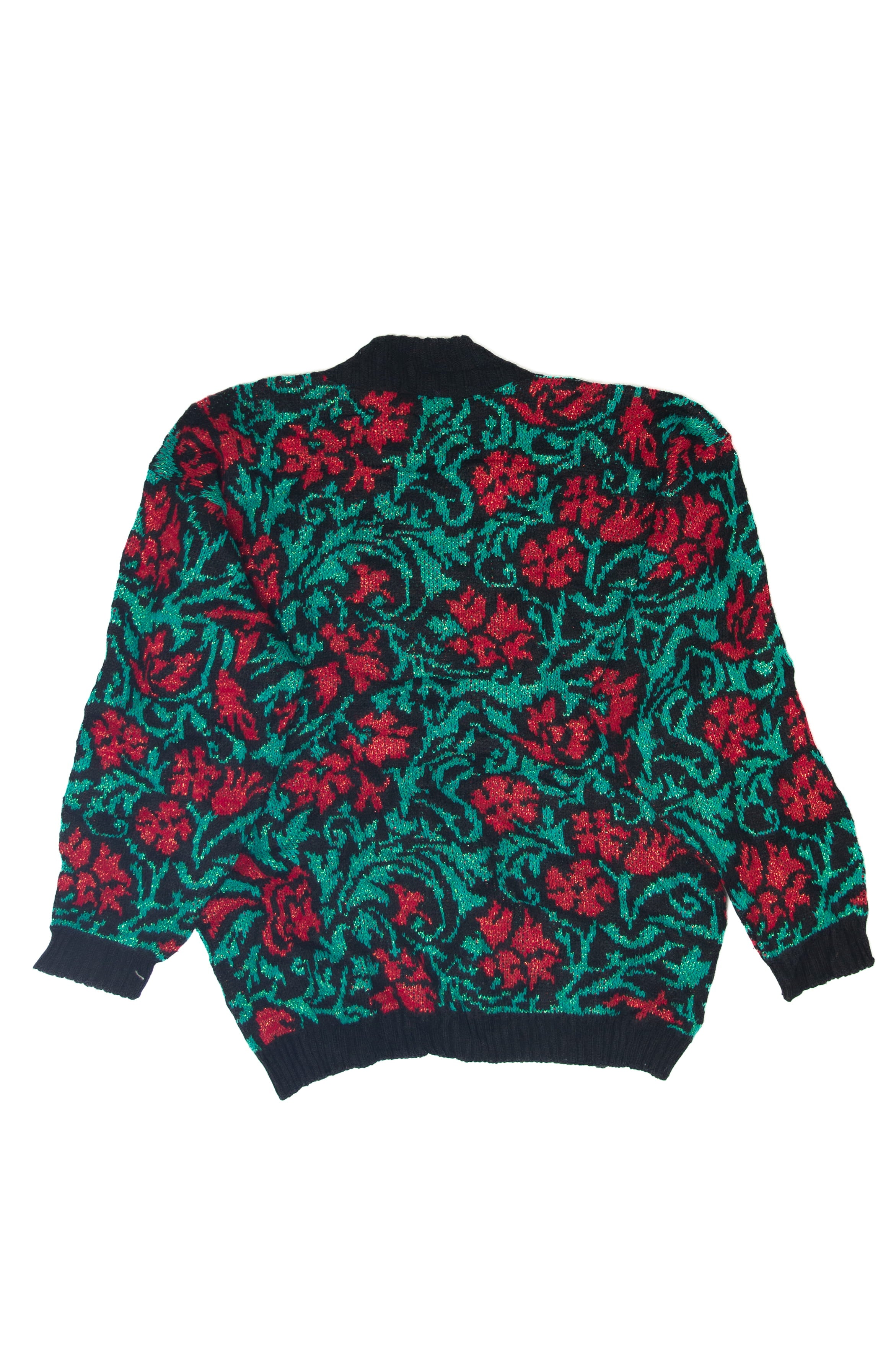 Vintage Spunky 80s Rose Sweater (1980s)