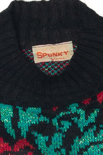 Vintage Spunky 80s Rose Sweater (1980s)