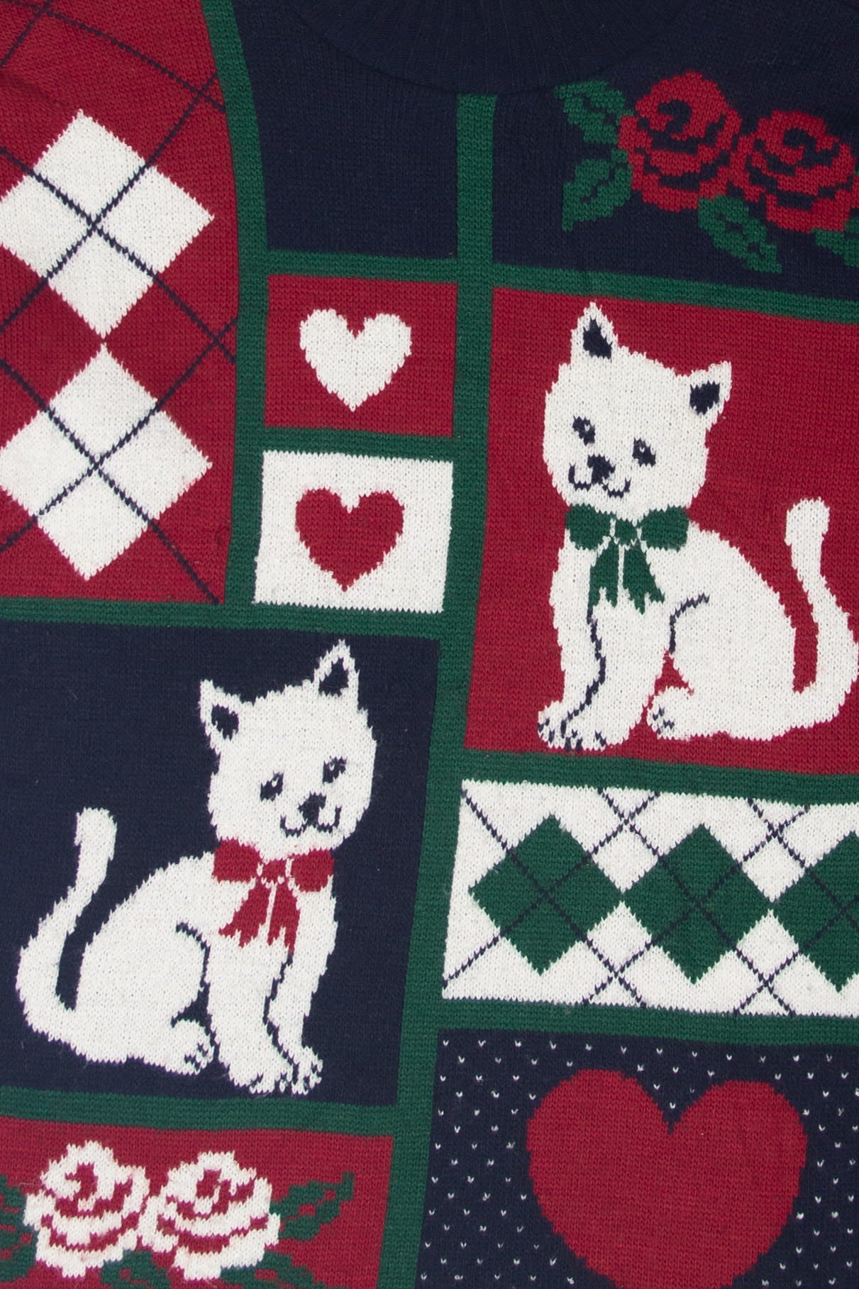 Vintage Dana Scott Cats 80s Sweater (1980s)