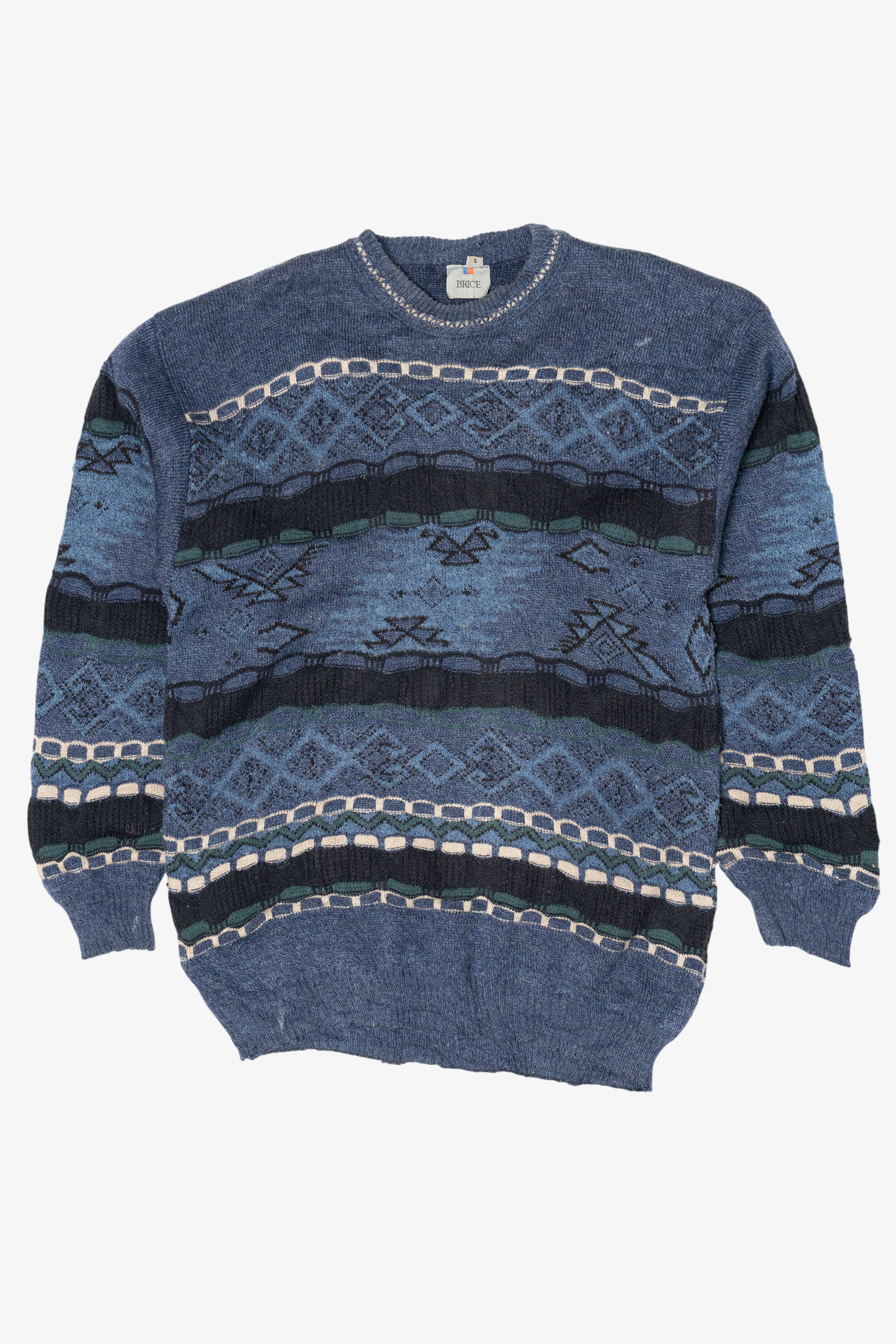Vintage Blue Brice 80s Sweater (1980s)