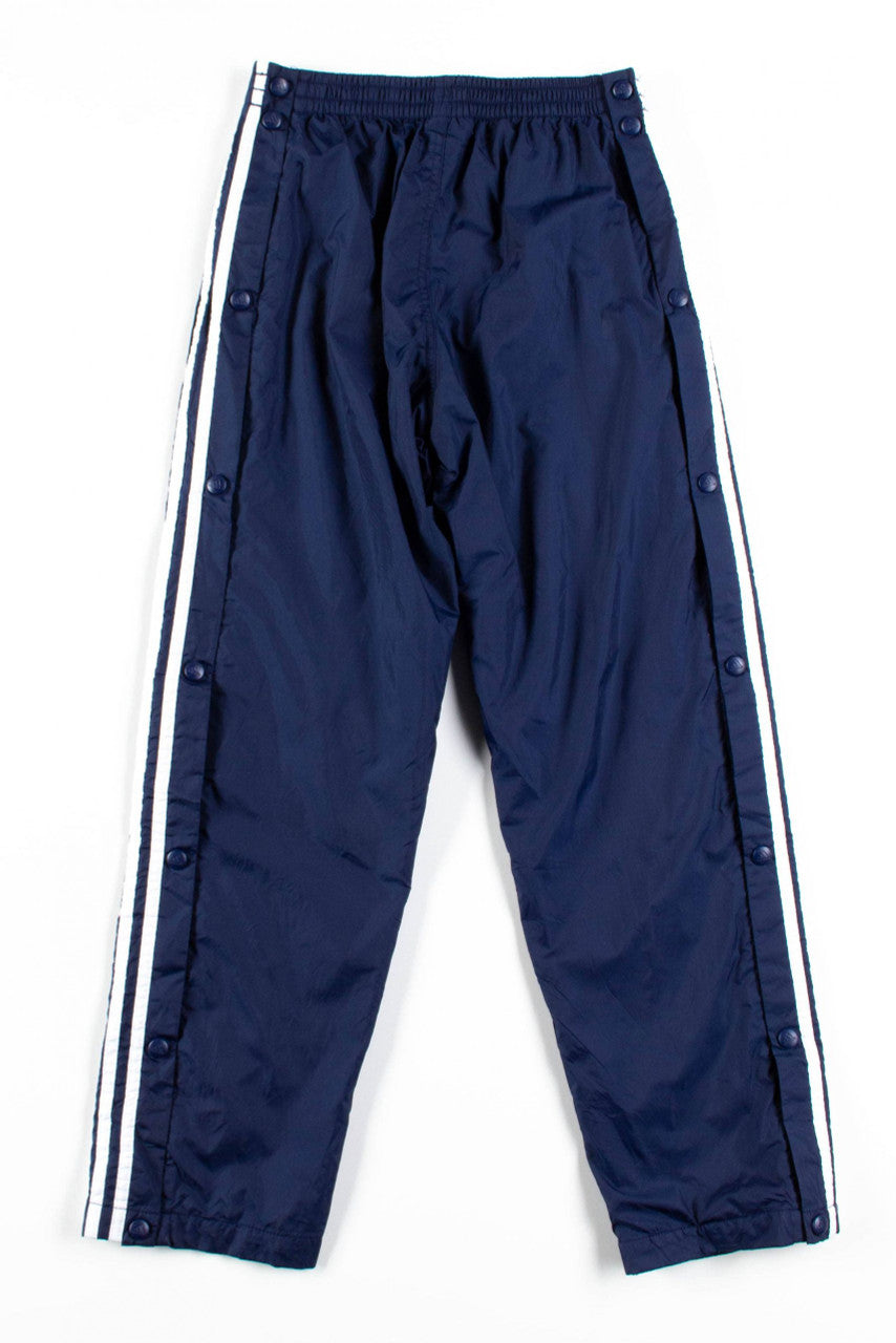 Navy Adidas Side Snap Track Pants (sz. Youth L)