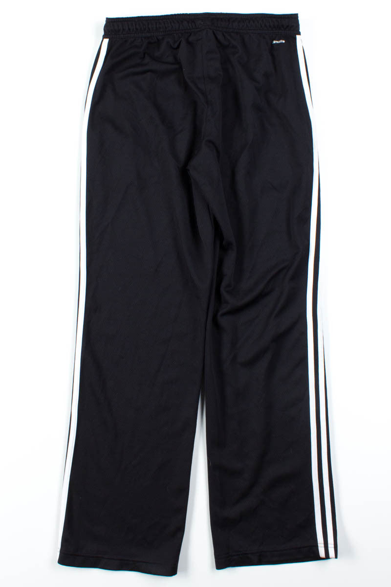 Black Adidas Three Stripe Track Pants