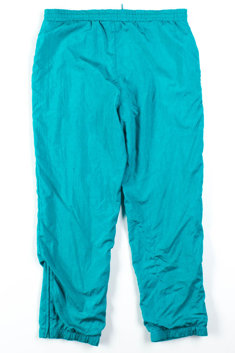 Green Nylon Track Pants