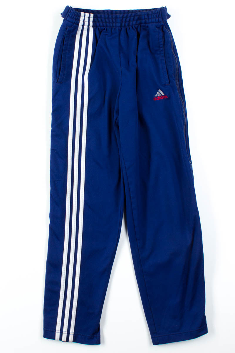Navy Adidas Zip Leg Joggers