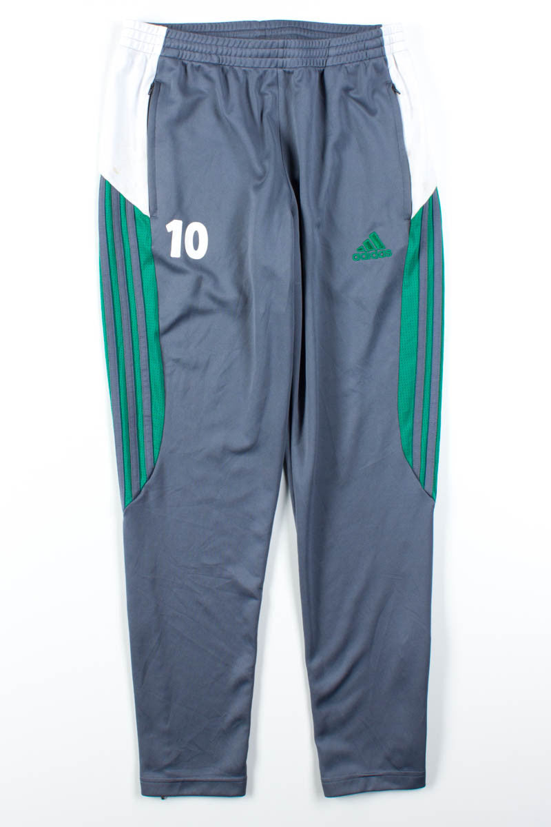 Grey Adidas Number 10 Soccer Pants