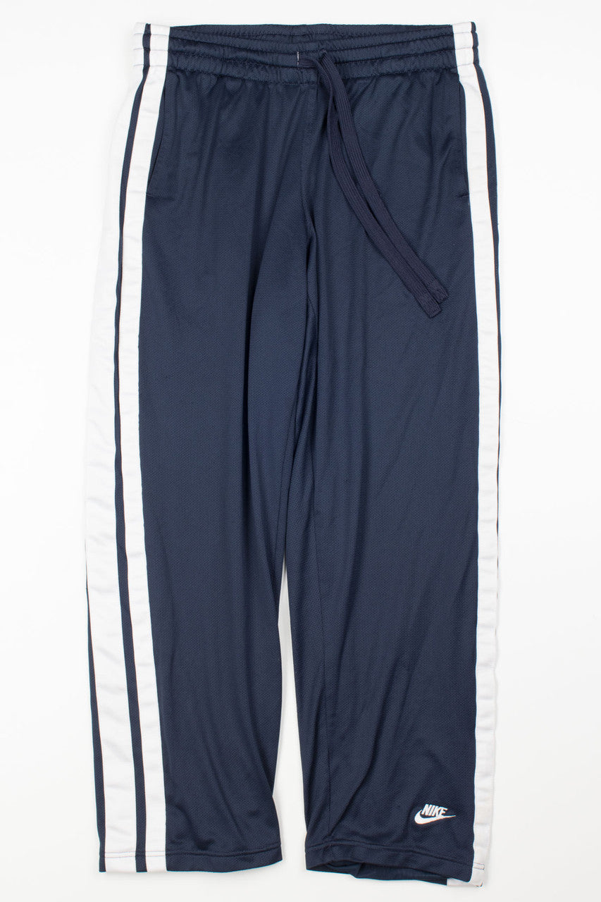 Navy & White Nike Mesh Joggers