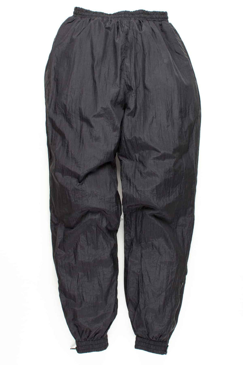 Solid Black Windbreaker Joggers