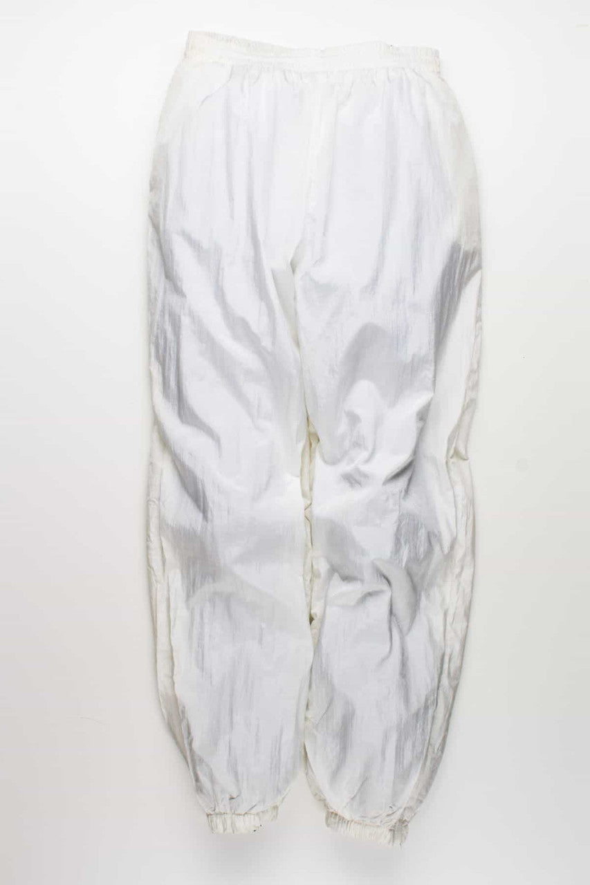 Icy White Windbreaker Track Pants
