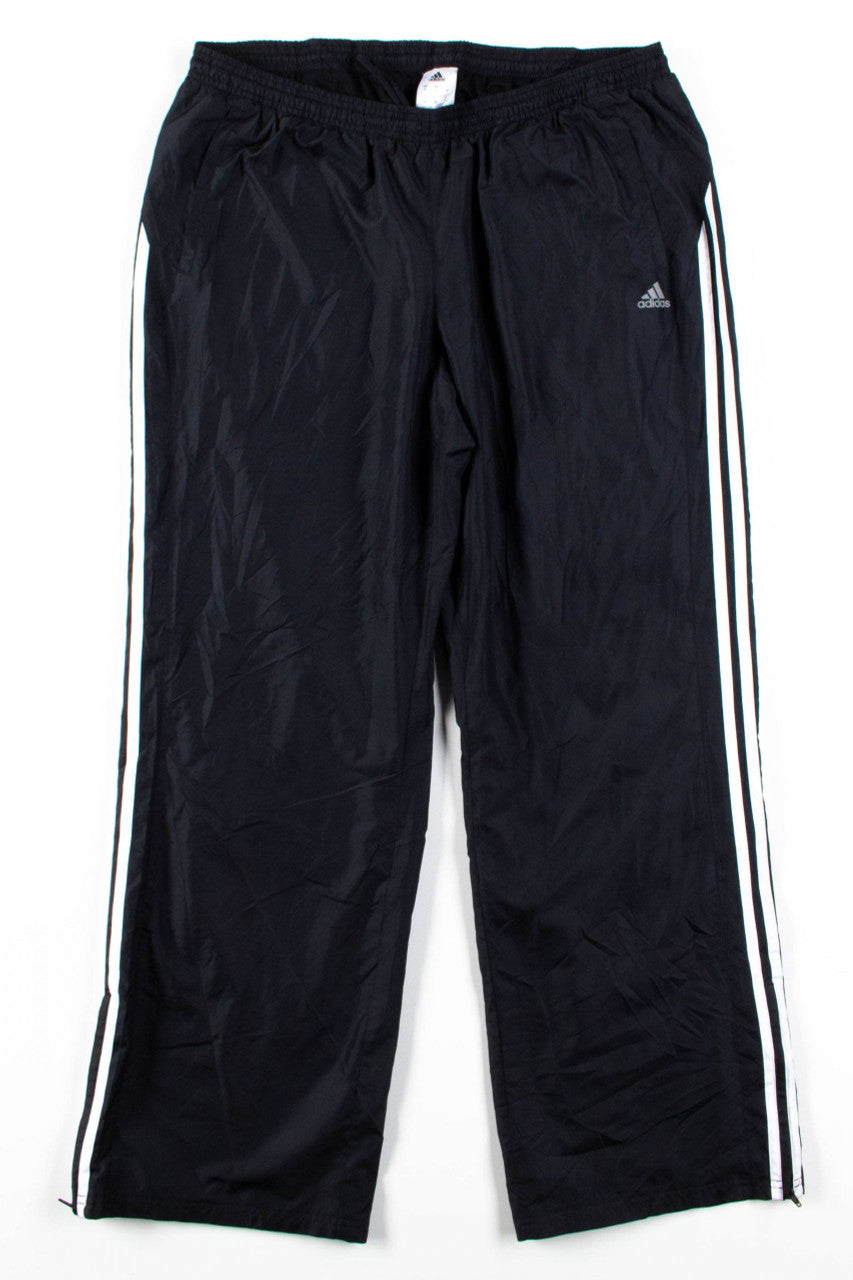 Black Adidas 3 Stripe Track Pants (sz. XL)