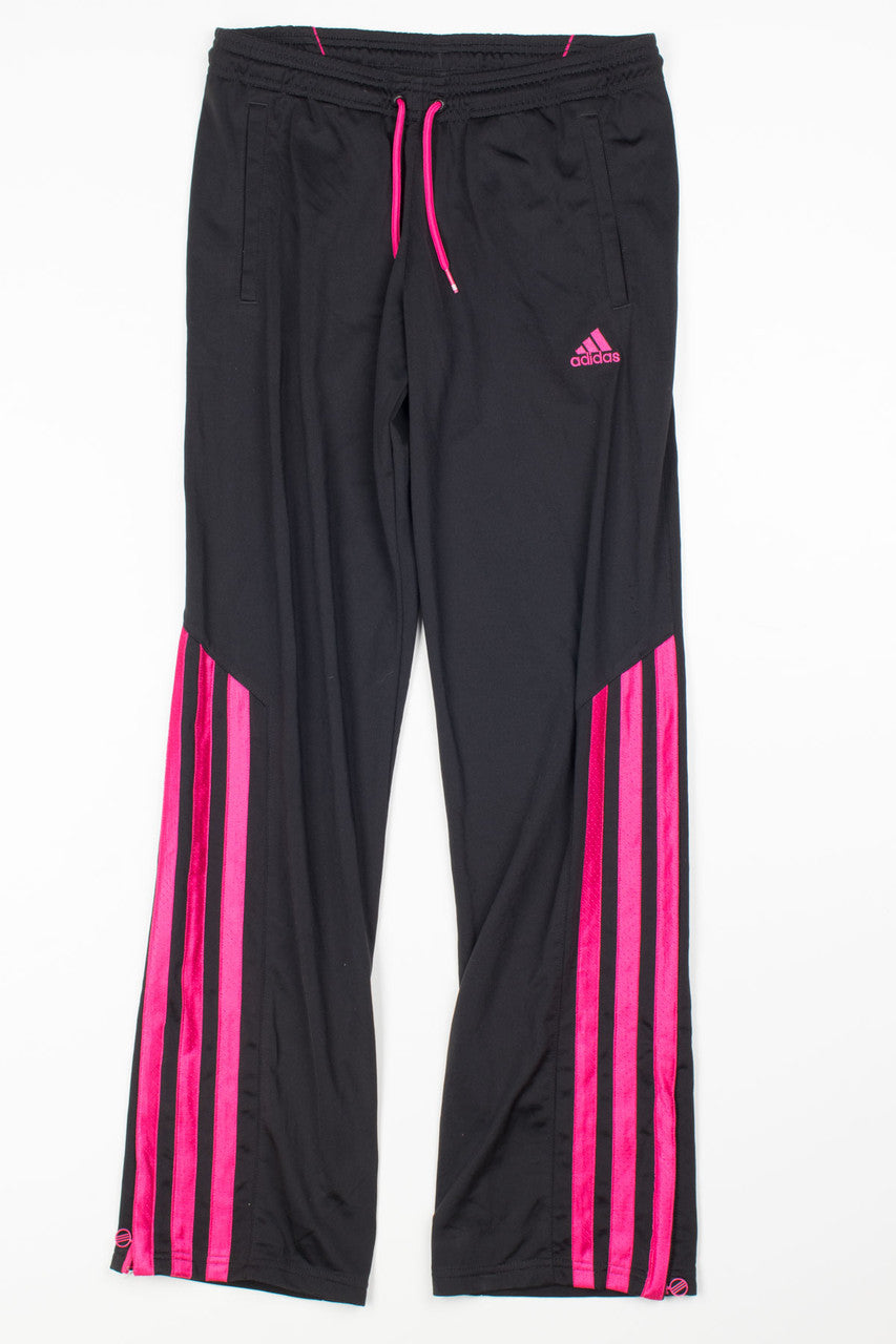Black & Hot Pink Adidas Track Pants – Ragstock