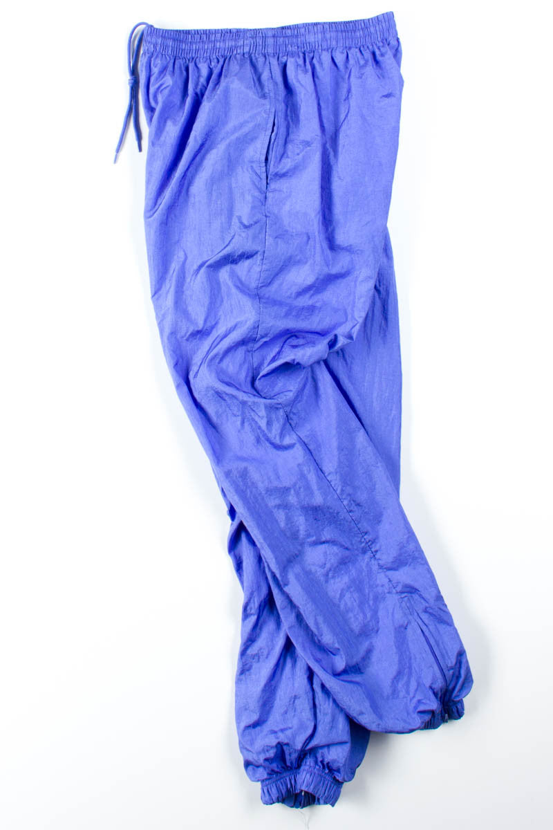 Blueberry Nylon Track Pants