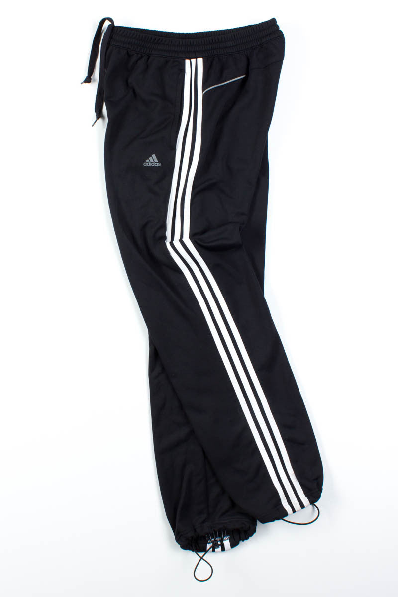 Black 3 Stripe Adidas Joggers
