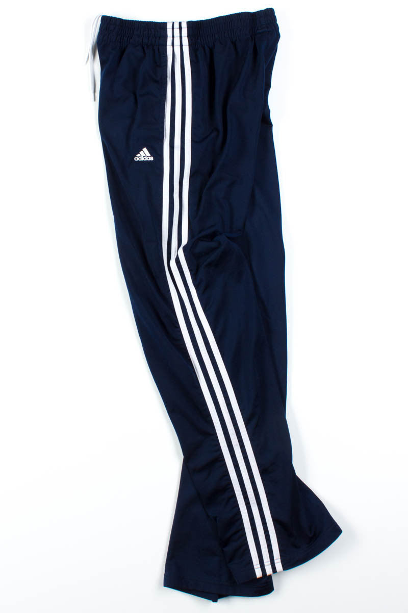 Navy 3 Stripe Adidas Track Pants