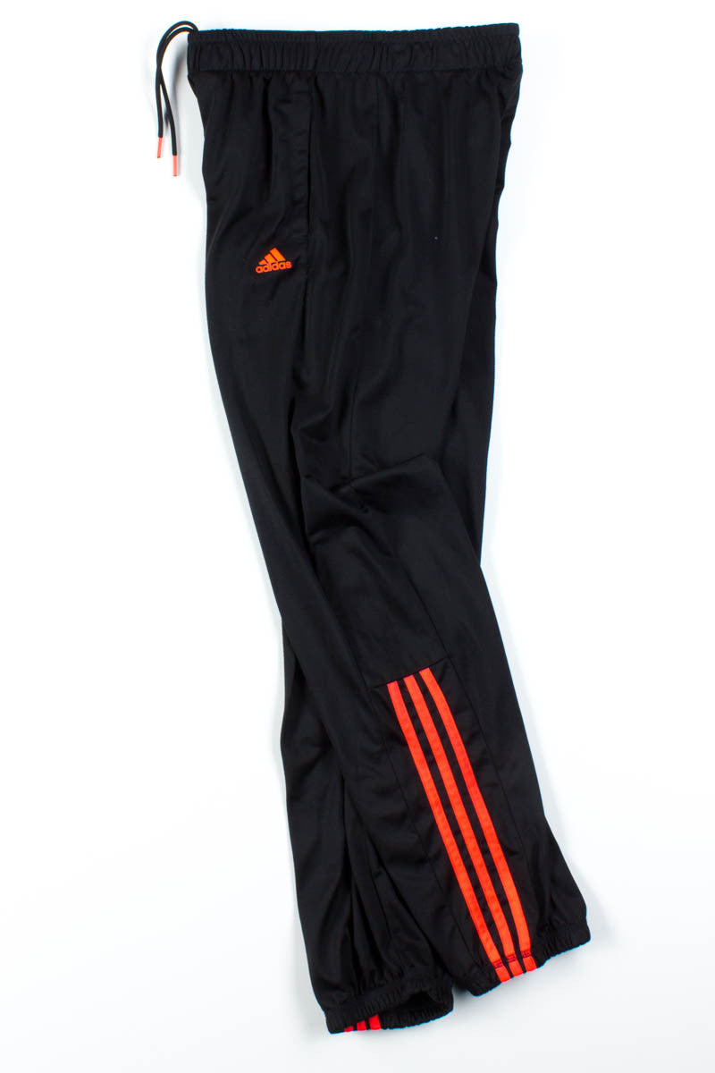 Black & Neon Pink Adidas Joggers