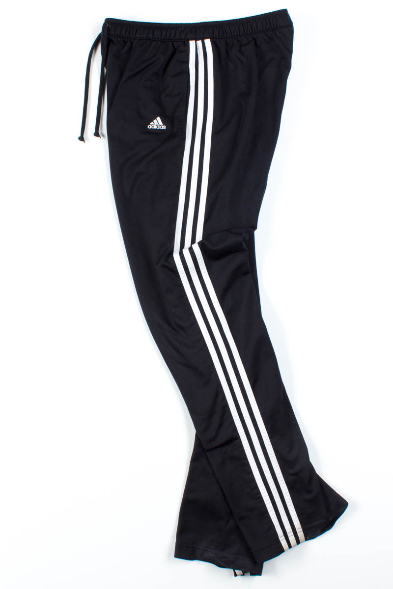 Black Adidas 3 Stripe Track Pants