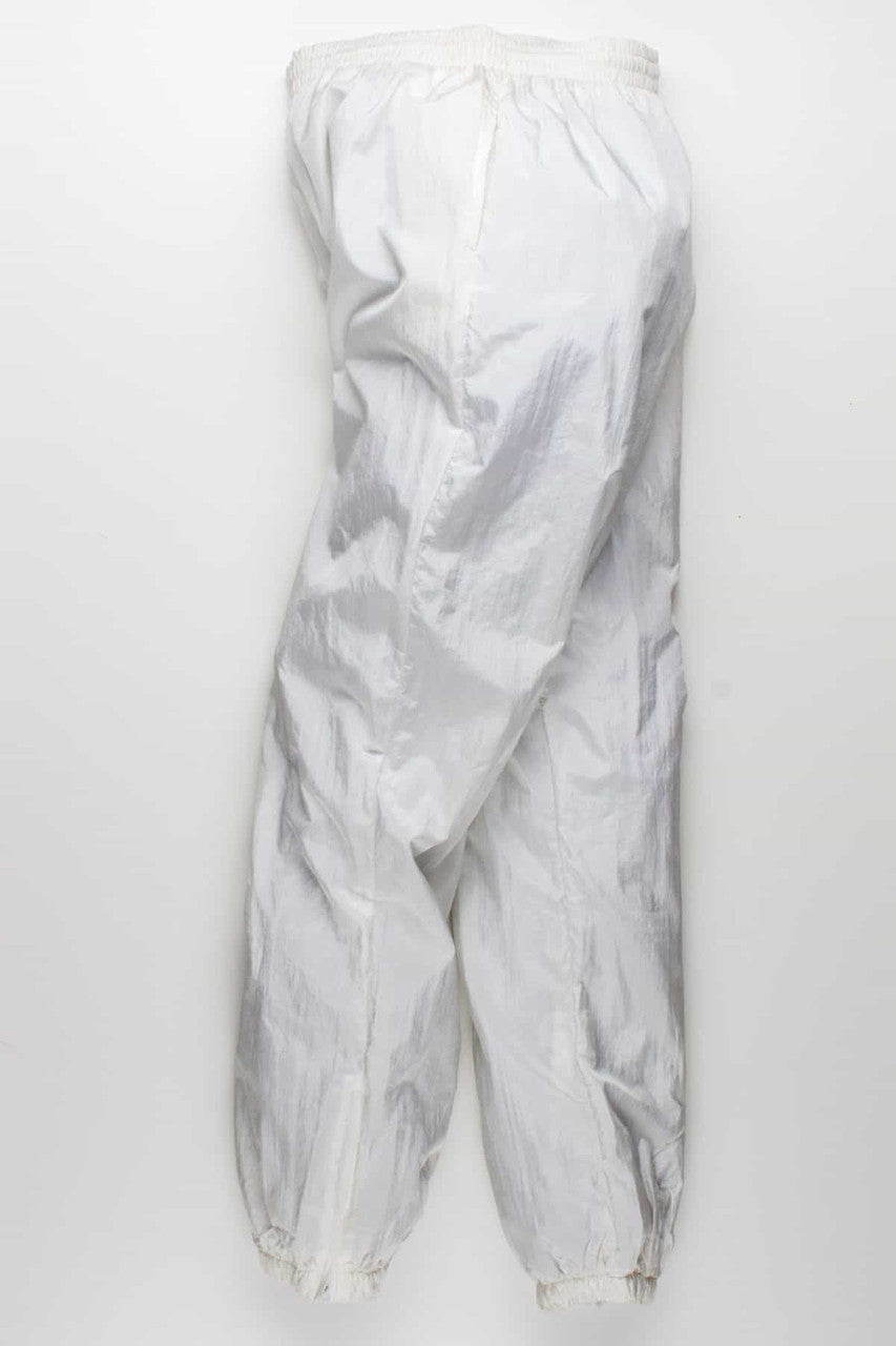 Icy White Windbreaker Track Pants