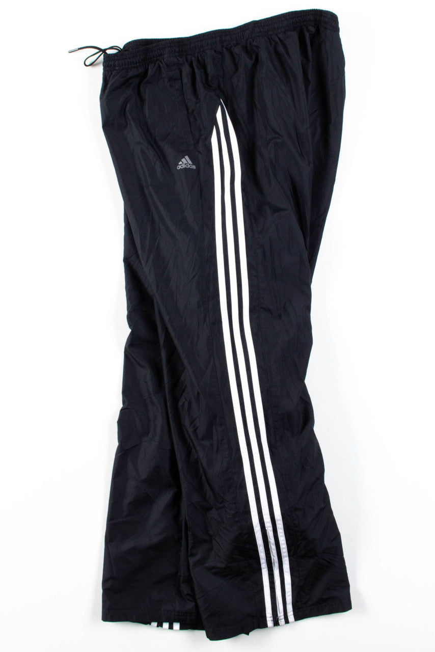Black Adidas 3 Stripe Track Pants (sz. XL)