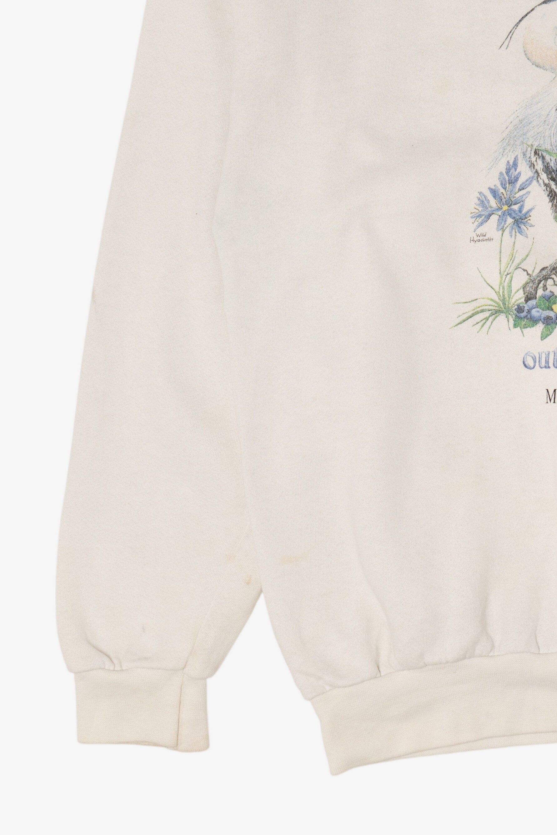 Vintage Outdoor Blues Birds Marcell, MN Artisans Sweatshirt (1990s)