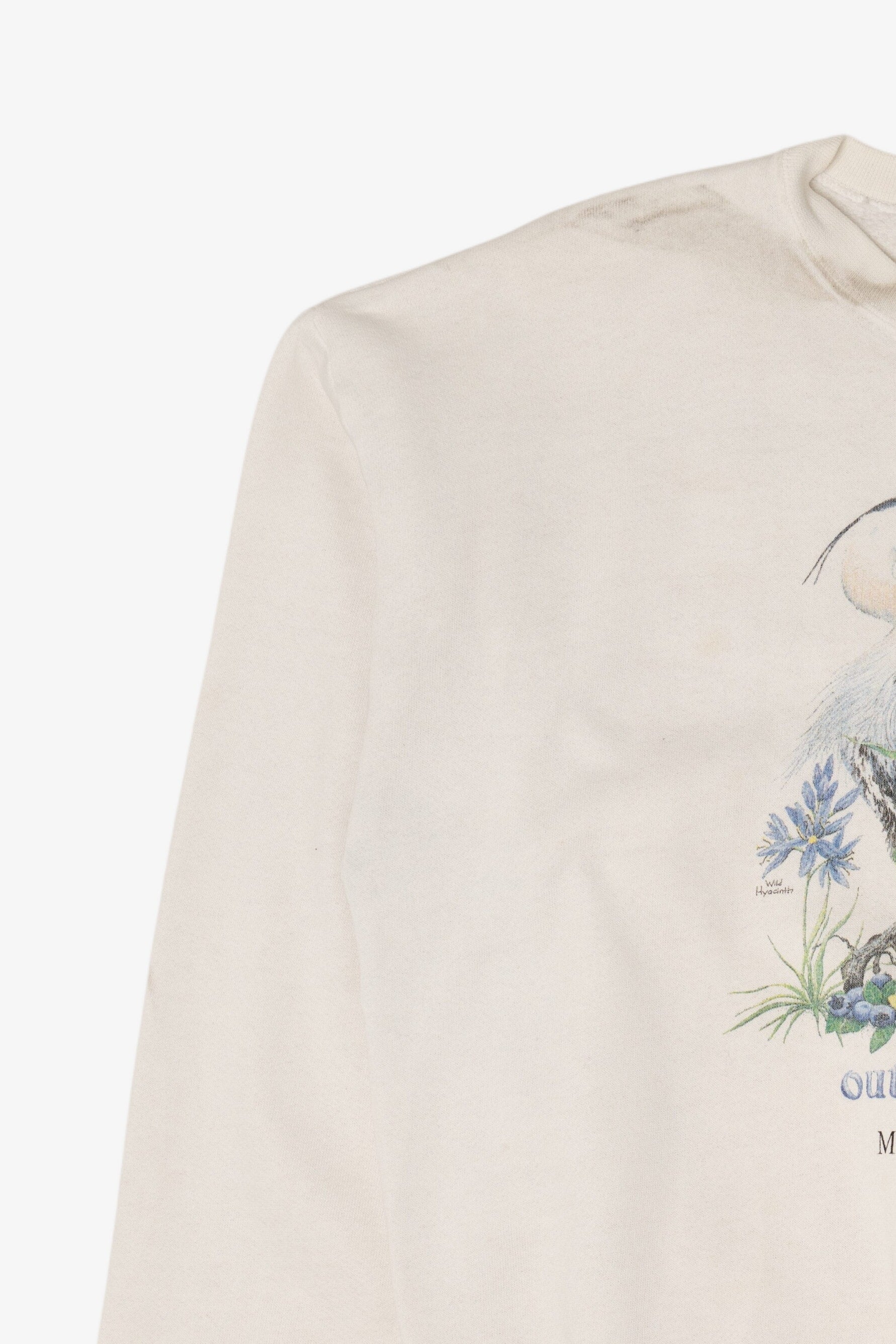 Vintage Outdoor Blues Birds Marcell, MN Artisans Sweatshirt (1990s)