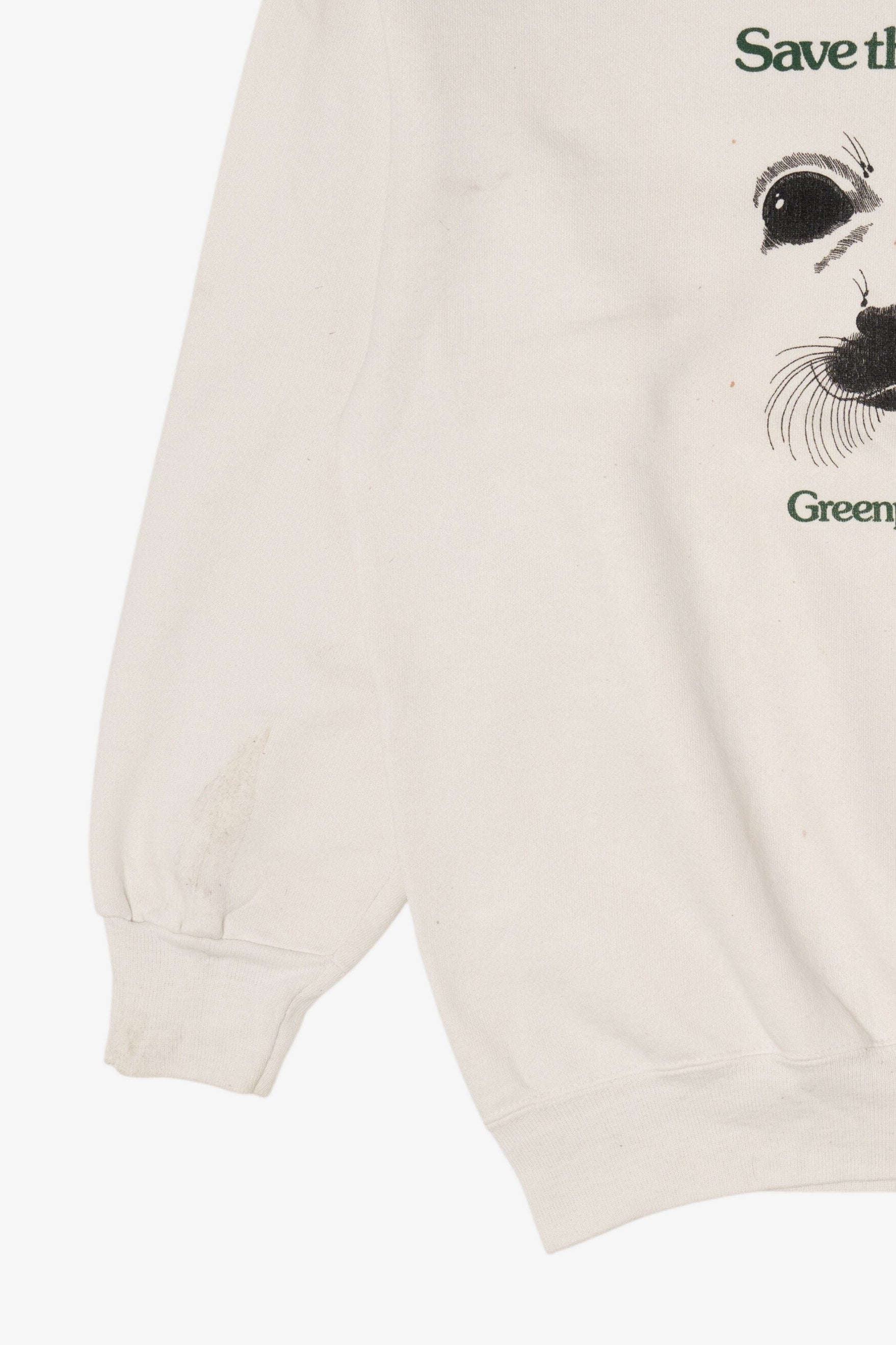 Vintage Save The Seals Greenpeace Sweatshirt (1990s)