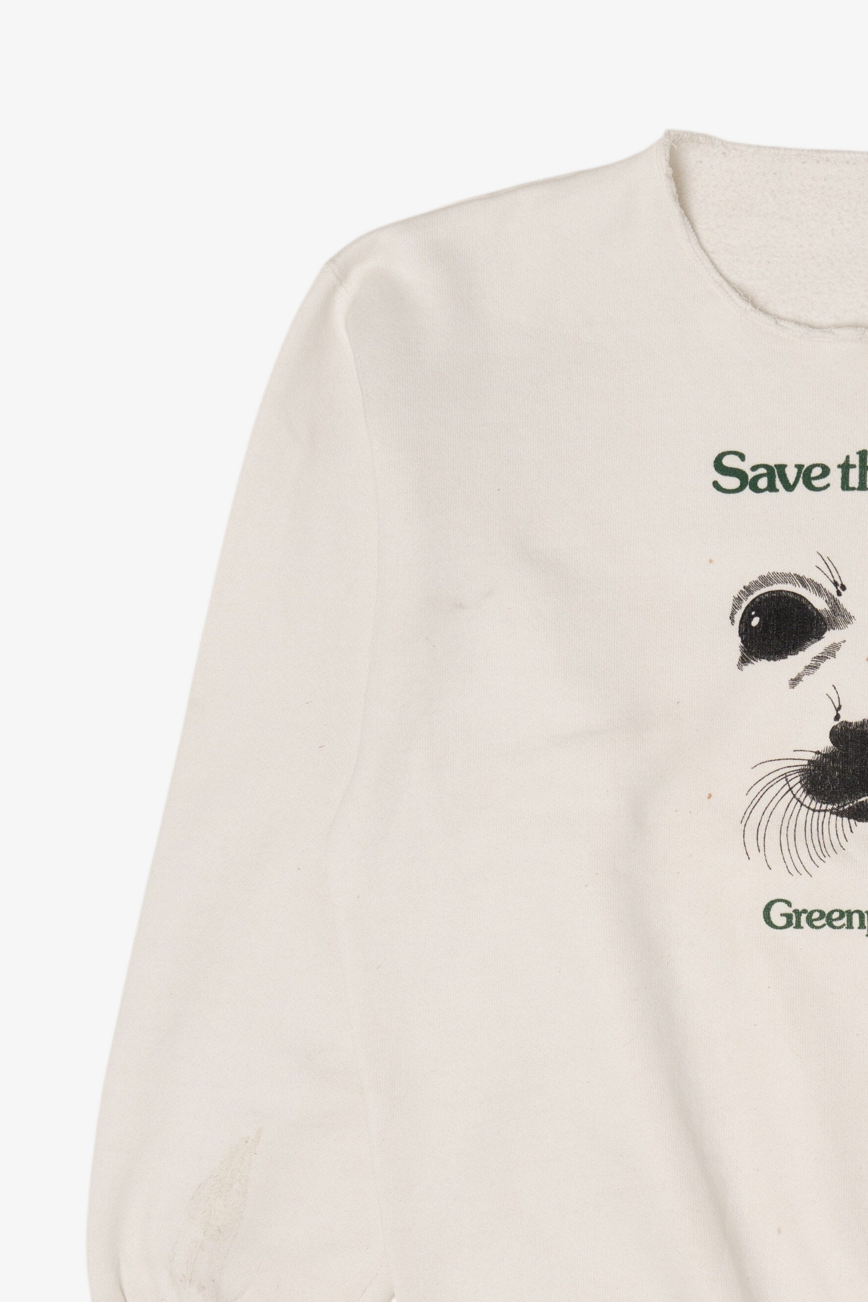 Vintage Save The Seals Greenpeace Sweatshirt (1990s)