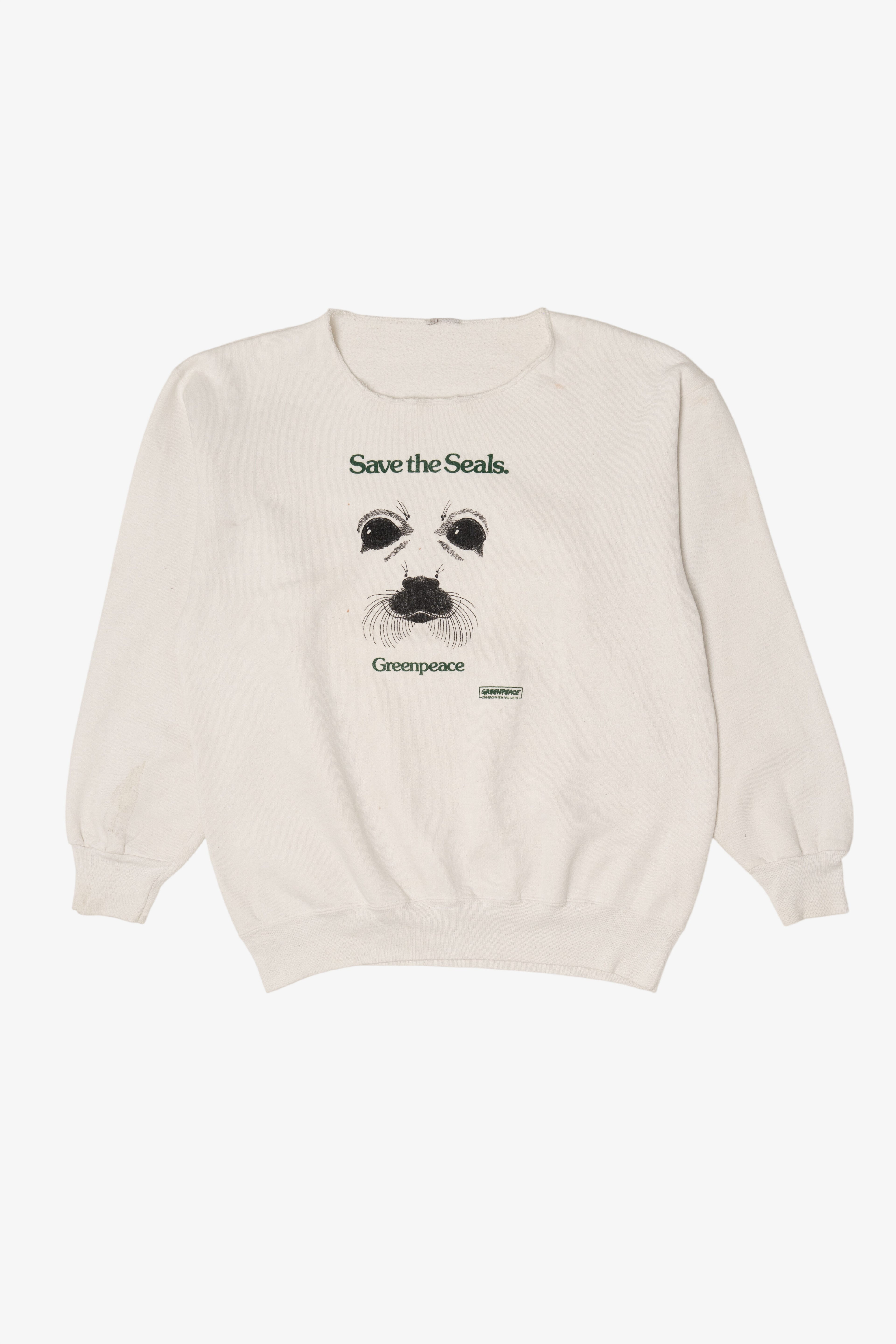 Vintage Save The Seals Greenpeace Sweatshirt (1990s)