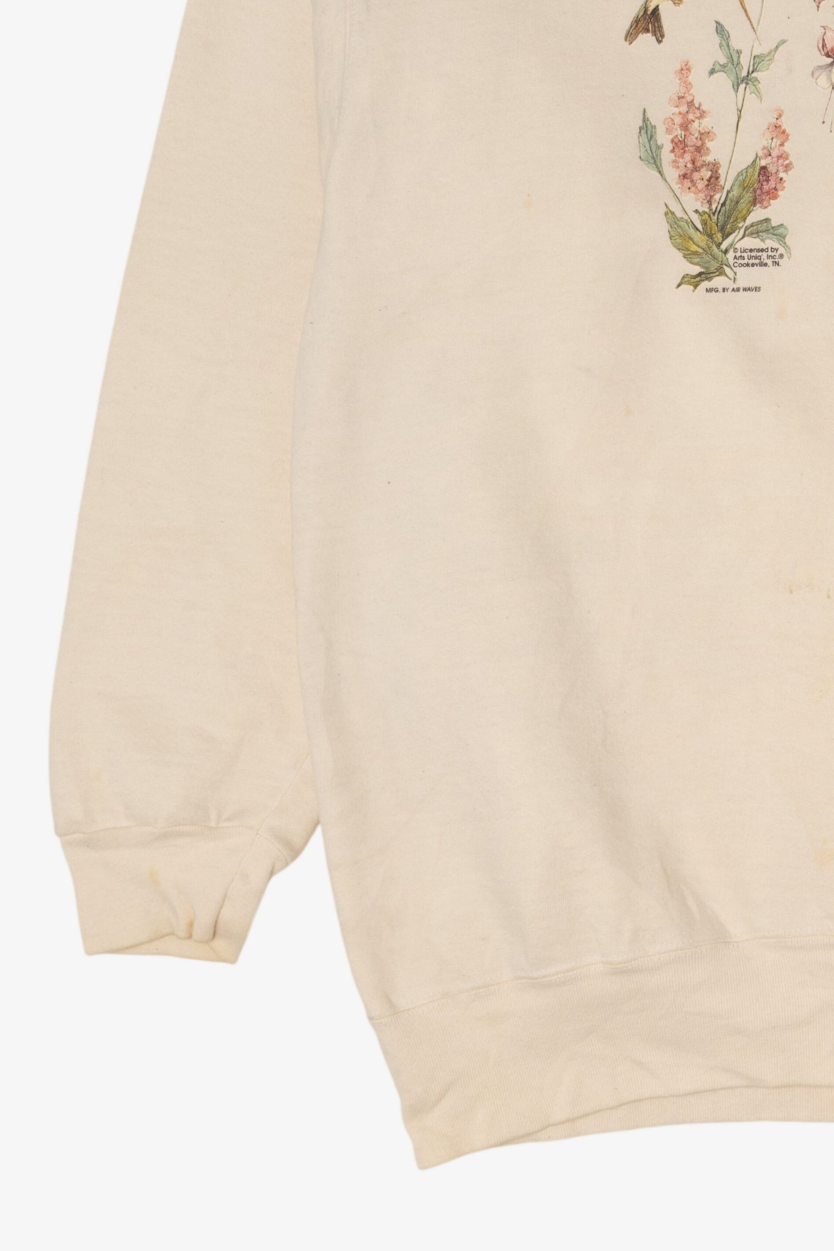 Vintage Hummingbirds And Flowers Sweatshirt (1990s)