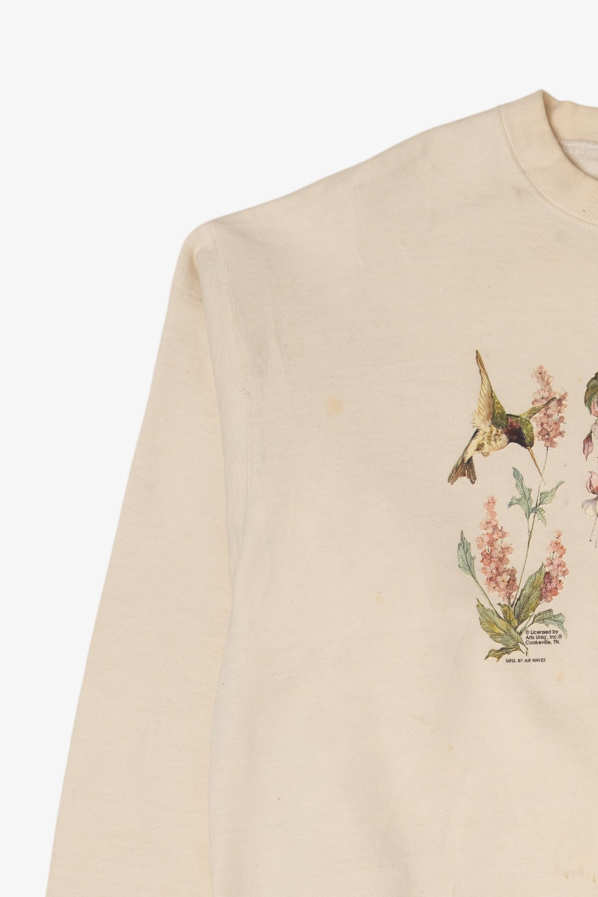 Vintage Hummingbirds And Flowers Sweatshirt (1990s)