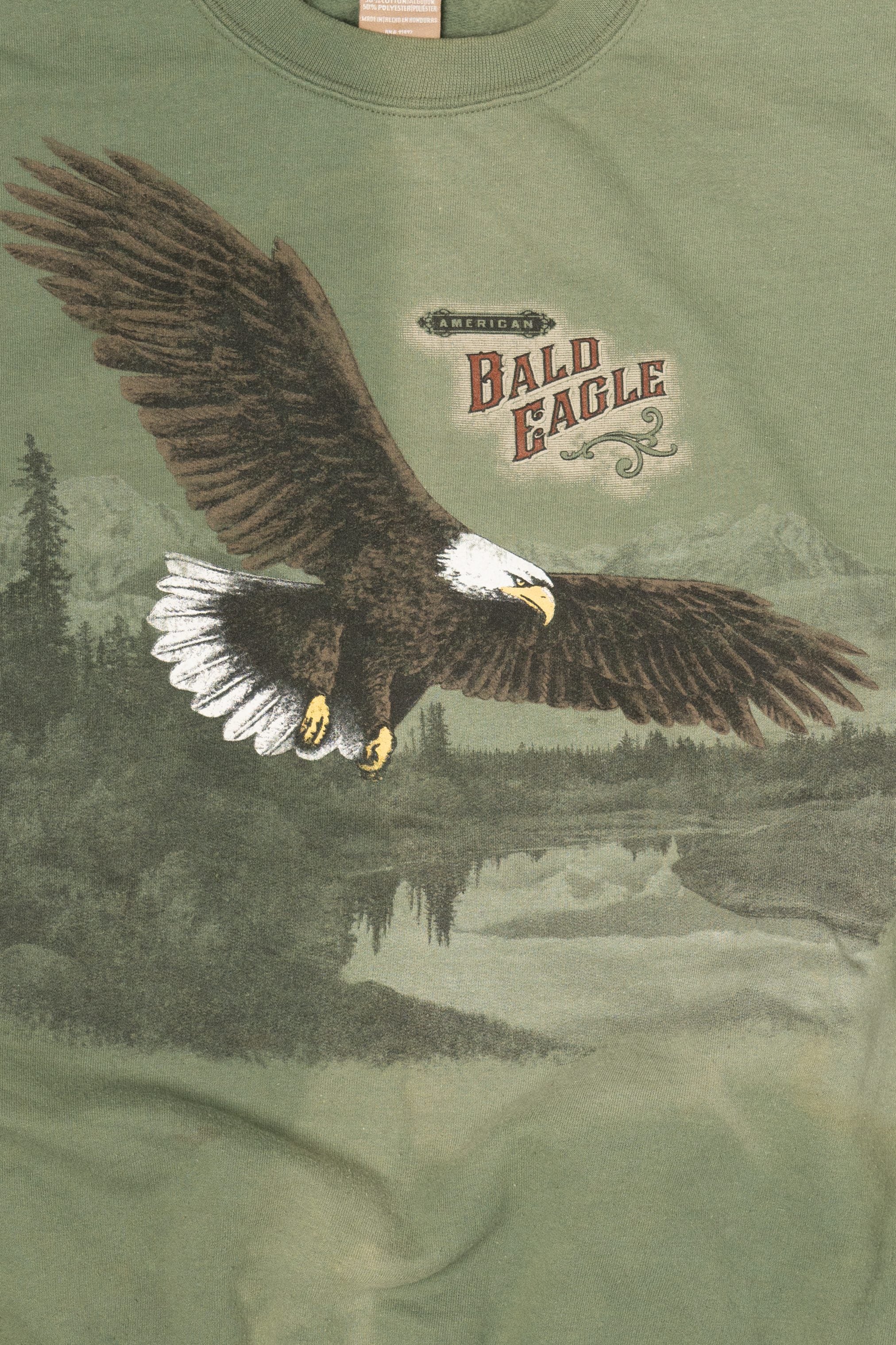 Green American Bald Eagle Sweatshirt (2010s)