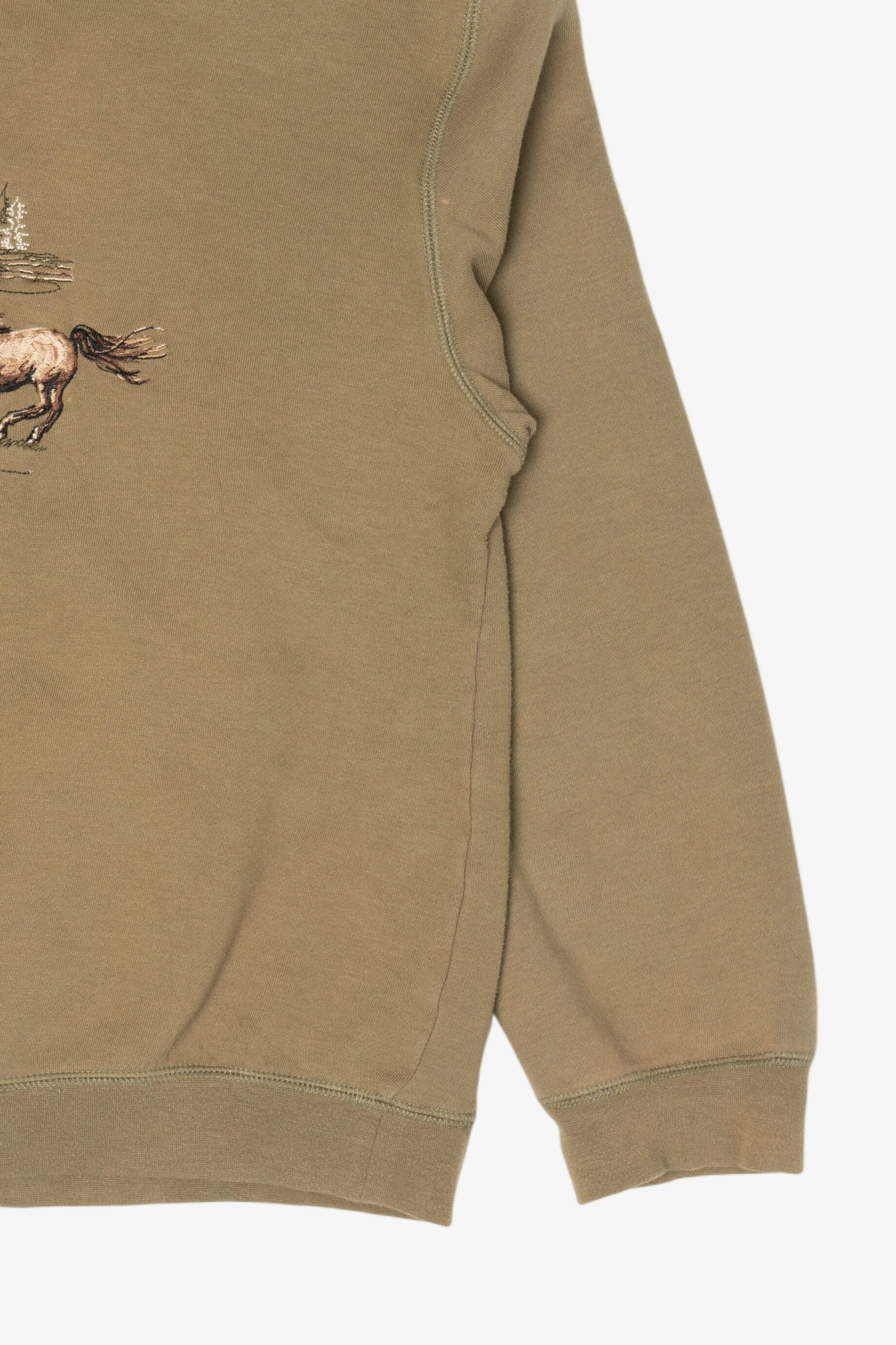 Bit & Bridle Embroidered Horses Sweatshirt