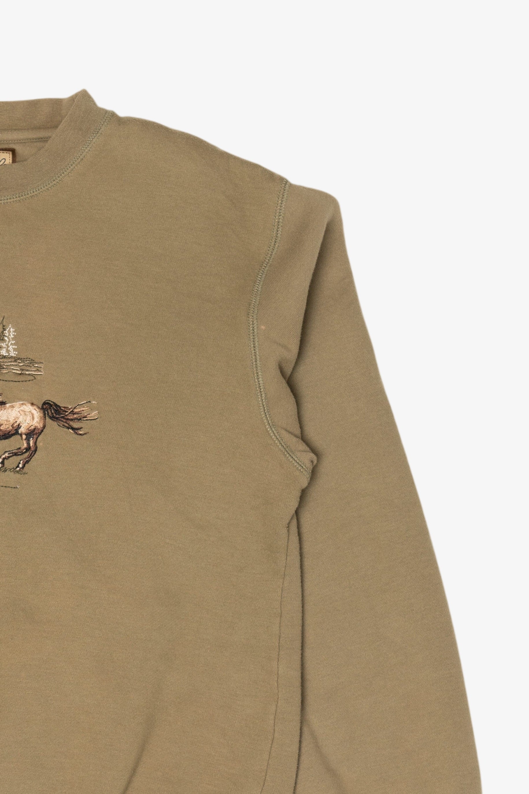 Bit & Bridle Embroidered Horses Sweatshirt