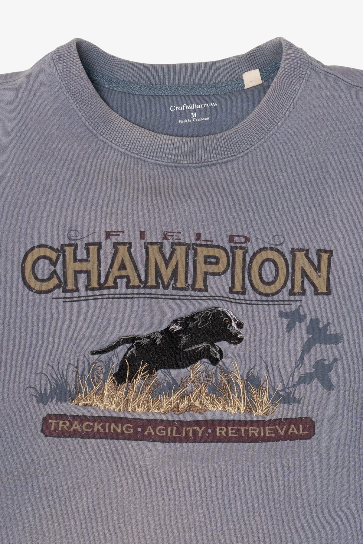 Vintage Black Labrador "Field Champion" Sweatshirt (2010s)