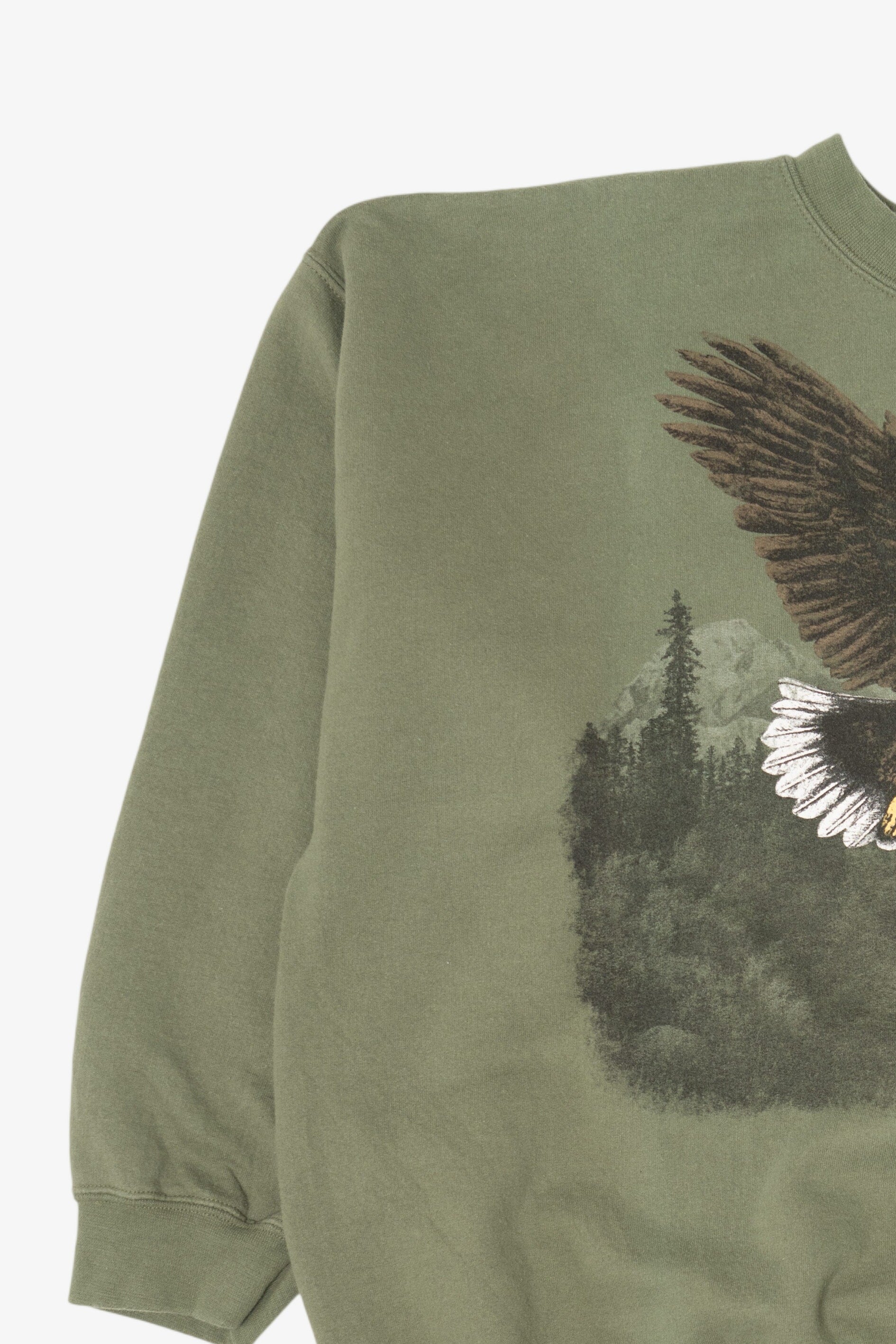 Green American Bald Eagle Sweatshirt