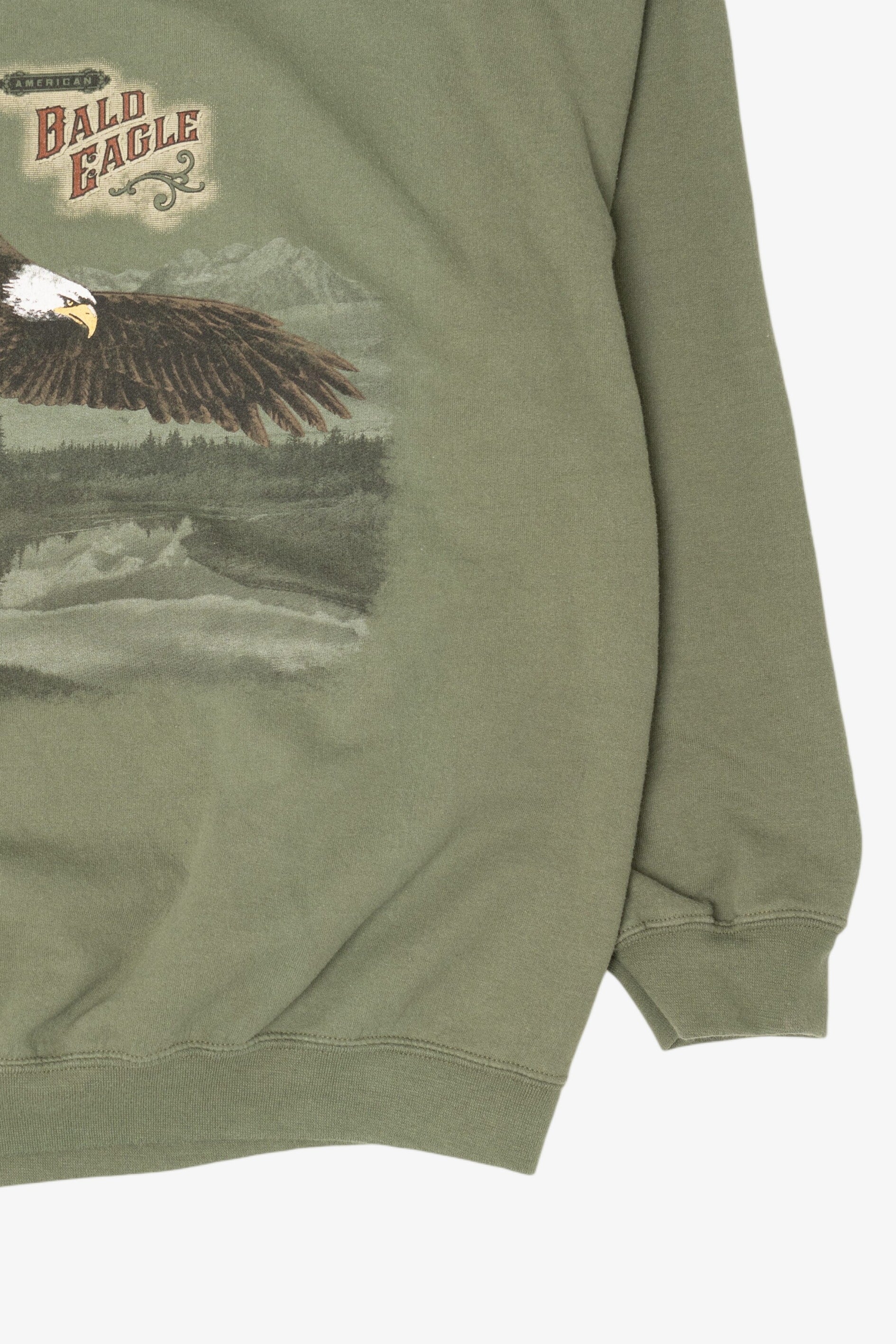 Green American Bald Eagle Sweatshirt