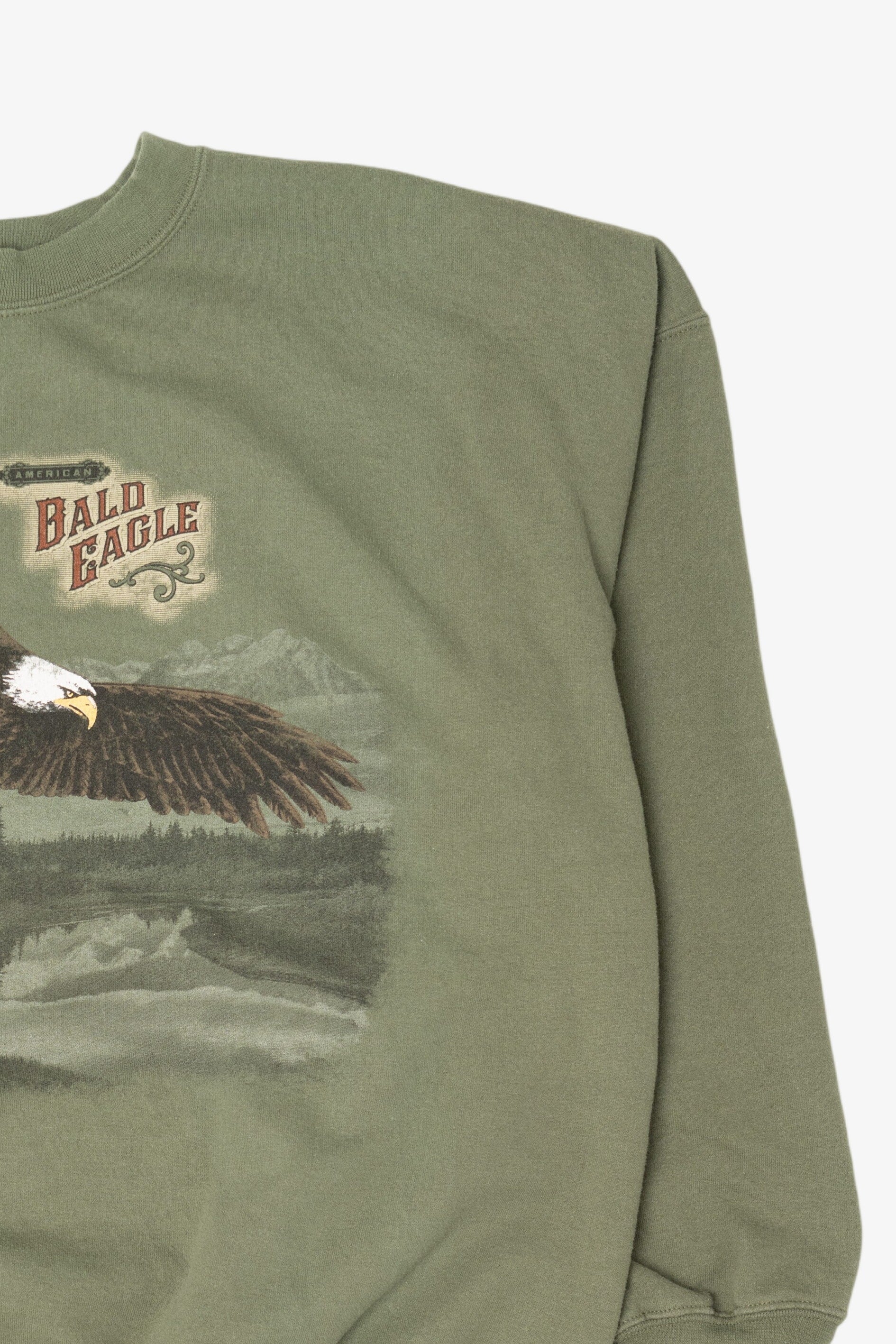 Green American Bald Eagle Sweatshirt