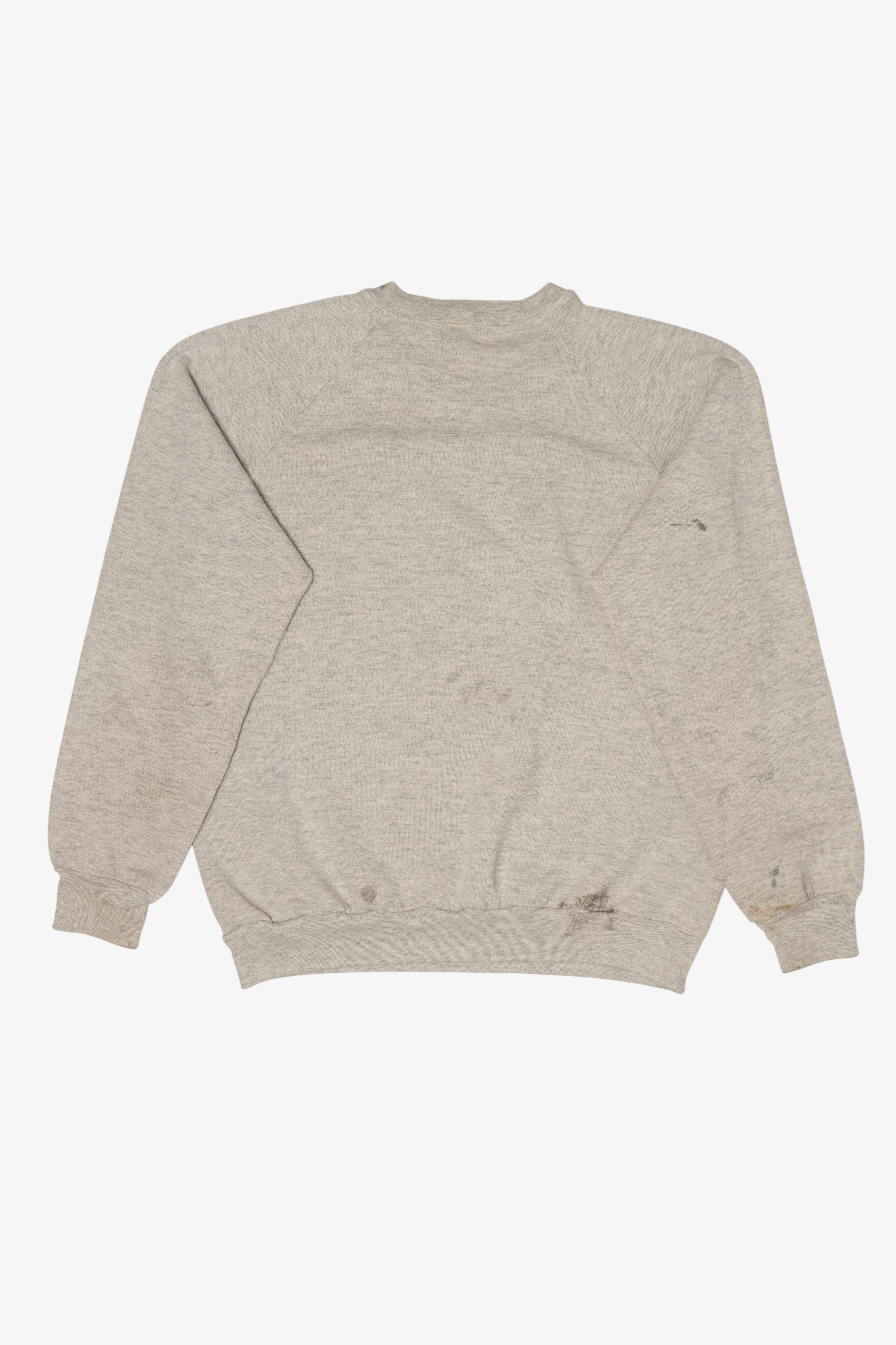 Vintage Gray Jerzees Deer Buck Raglan Sweatshirt (1990s)